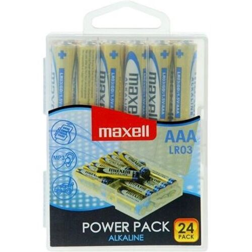 MAXELL BATTERIA ALCALINA AAA LR03 PACCHETTO*24 BATTERIE