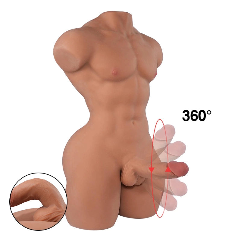 Mark busto uomo Bambola del Sesso Sex Doll Realistica Torso Maschile 15,3 kg Tantaly Sex Doll
