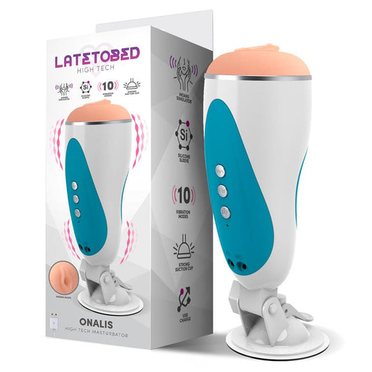 Masturbatore uomo realistico automatico vibrante Vagina realistica Ricaricabile con funzione audio di GEMITI DI PIACERE!!