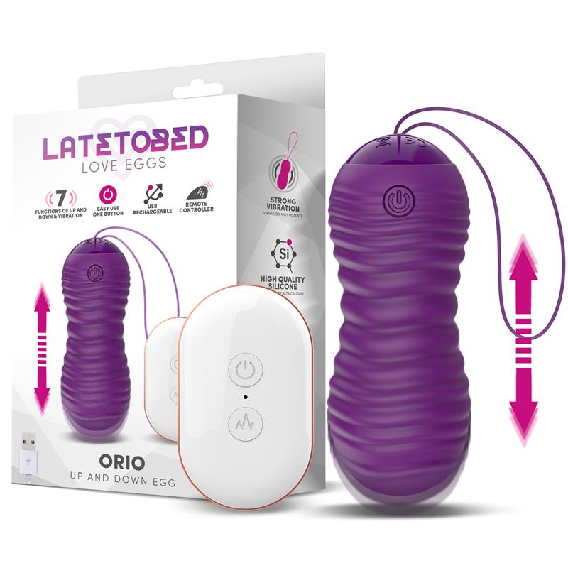 OVETTO VIBRANTE con MOVIMENTO TELESCOPICO SU E GIÙ con TELECOMANDO sex toys donna