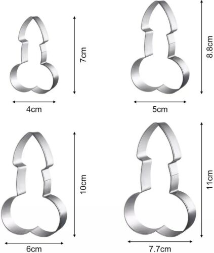 Taglia biscotti a forma di pene articoli divertenti addio al celibato nubilato 3