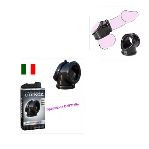 Anello Testicoli Ritardante GUAINA FALLICA PENE TESTICOLI C-RINGZ COCK Sex